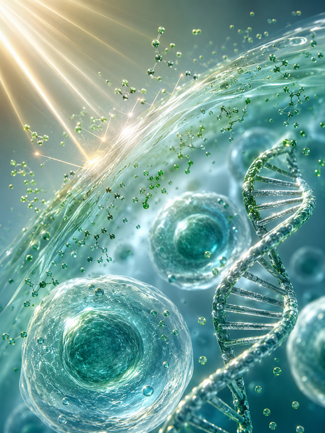 Chlorella-derived bioactive peptides shielding skin cells